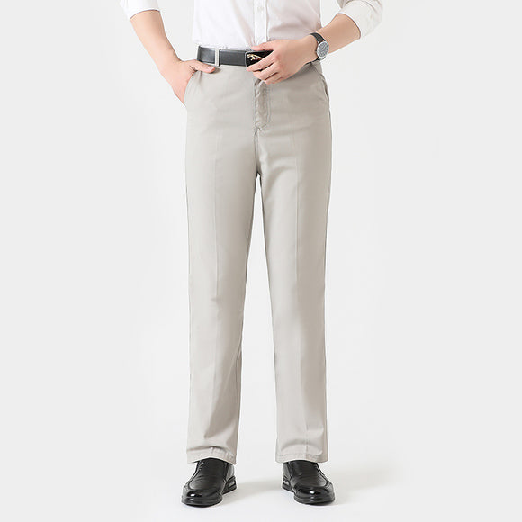 Pantalones Casuales de Algodón para Hombre - Corte Recto y Cómodo