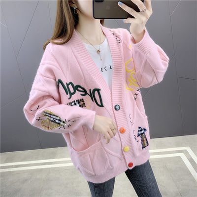 Cardigan Suelto de Punto para Mujer - Abrigo Ligero Otoño - Image 8