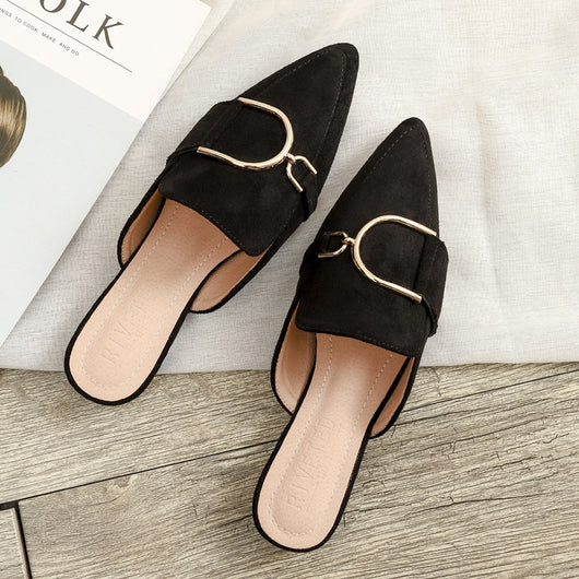 Pantuflas Mules para Mujer con Detalles Metálicos - Image 2