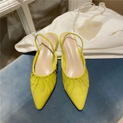 Sandalias Puntiagudas con Hebilla Minimalista de Diseño Elegante - Image 6
