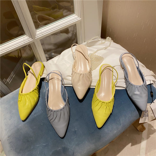 Sandalias Puntiagudas con Hebilla Minimalista de Diseño Elegante - Image 5