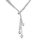Collar en Capas con Corazones Bañado en Plata