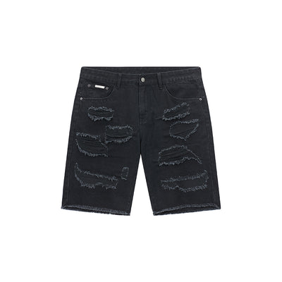 Shorts Denim Lavado Suelto Tide Casual Versátil Cinco Puntos - Image 8