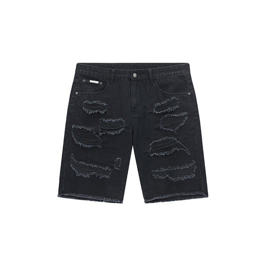Shorts Denim Lavado Suelto Tide Casual Versátil Cinco Puntos - Image 8