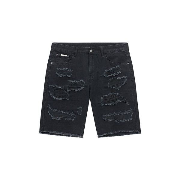 Shorts Denim Lavado Suelto Tide Casual Versátil Cinco Puntos