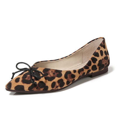 Zapatos Planos Mujer Patrón Leopardo - Bailarinas Punta Fina Ante Deslizable - Image 13
