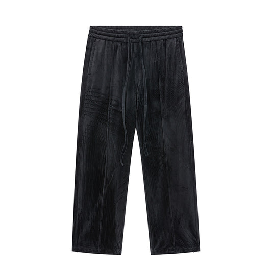Pantalones de Terciopelo con Cierre Lateral - Corte Micro Acampanado Casual Urbano