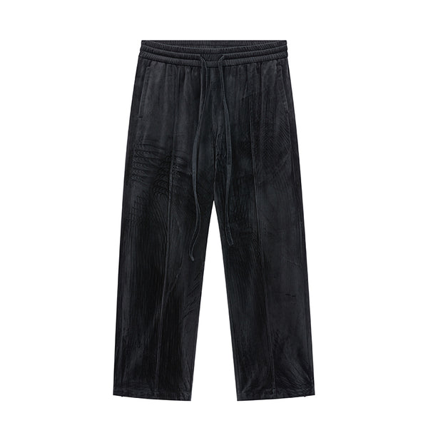 Pantalones de Terciopelo con Cierre Lateral - Corte Micro Acampanado Casual Urbano