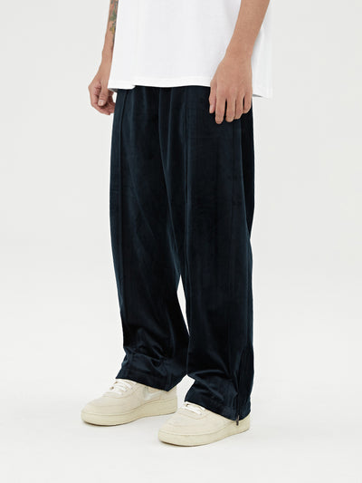 Pantalones de Terciopelo con Cierre Lateral - Corte Micro Acampanado Casual Urbano - Image 4