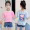 Playera Infantil Estilo Occidental con Estampado Caricatura y Rayas