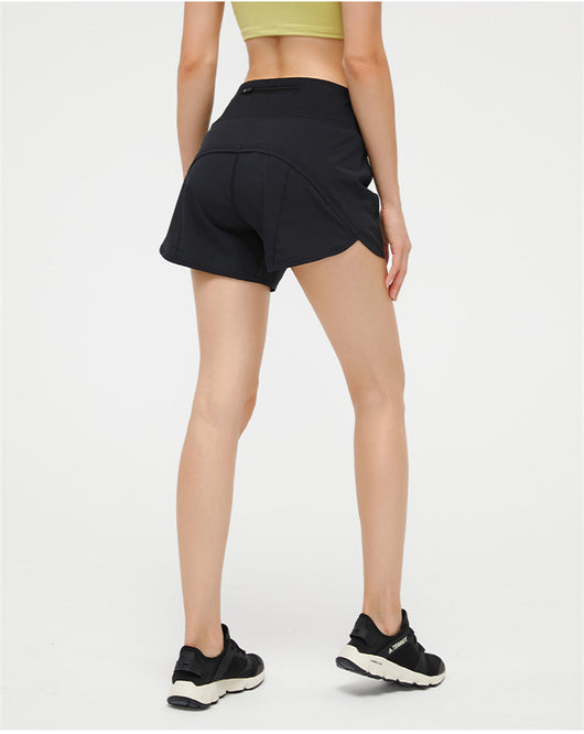 Shorts Deportivos para Yoga con Bolsillo Trasero y Cierre - Image 3