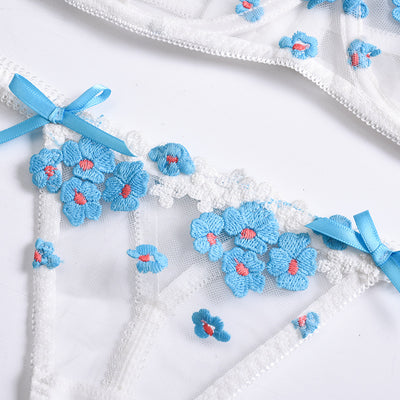 Conjunto de Lencería Floral 3D - Diseño Bordado Verano - Image 25