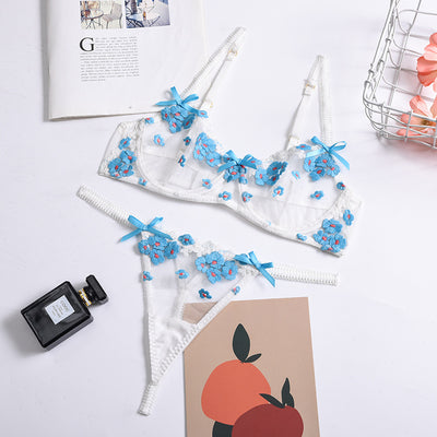 Conjunto de Lencería Floral 3D - Diseño Bordado Verano - Image 7