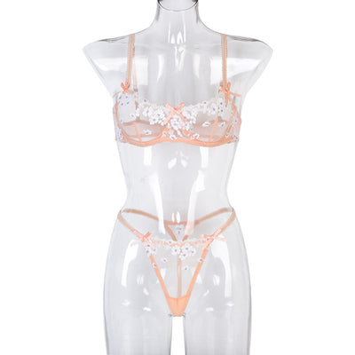 Conjunto de Lencería Floral 3D - Diseño Bordado Verano - Image 8