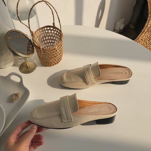 Mocasines Planos para Mujer - Pantuflas Cómodas de Punta Cubierta - Image 7