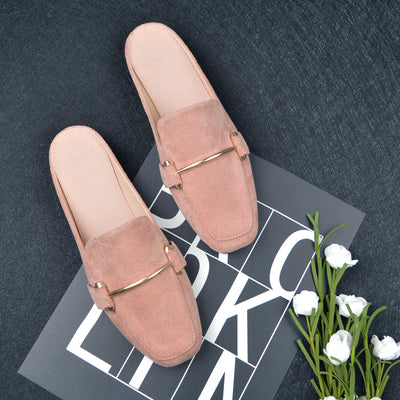 Pantuflas Baotou de Suela Plana para Mujer - Comodidad Casual - Image 9