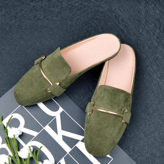 Pantuflas Baotou de Suela Plana para Mujer - Comodidad Casual - Image 15