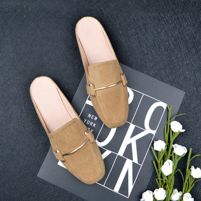 Pantuflas Baotou de Suela Plana para Mujer - Comodidad Casual - Image 18