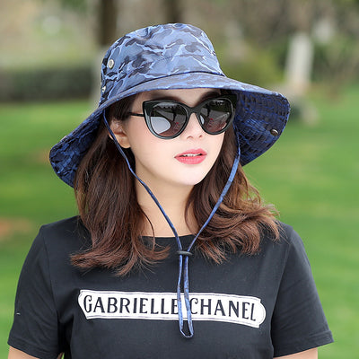 Gorro de Camuflaje con Protección Solar para Jardinería y Pesca - Image 11