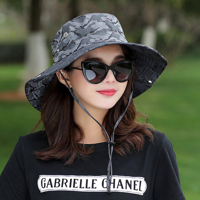 Gorro de Camuflaje con Protección Solar para Jardinería y Pesca - Image 8