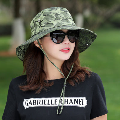 Gorro de Camuflaje con Protección Solar para Jardinería y Pesca - Image 14