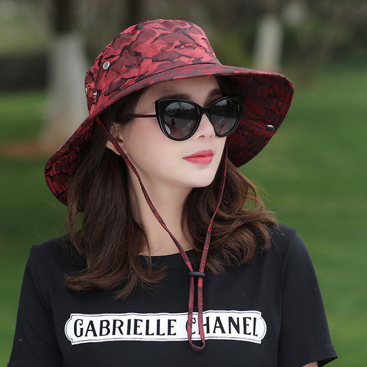 Gorro de Camuflaje con Protección Solar para Jardinería y Pesca - Image 5