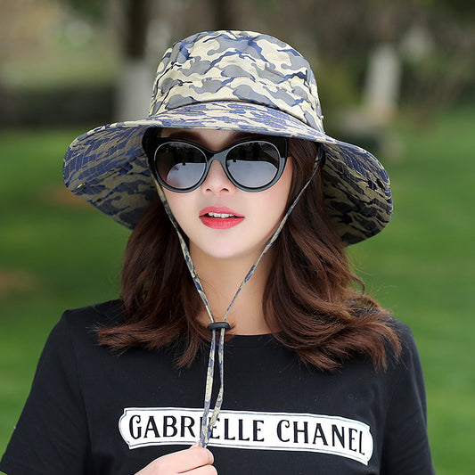Gorro de Camuflaje con Protección Solar para Jardinería y Pesca - Image 2