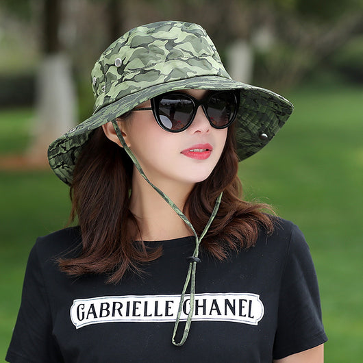 Gorro de Camuflaje con Protección Solar para Jardinería y Pesca - Image 7