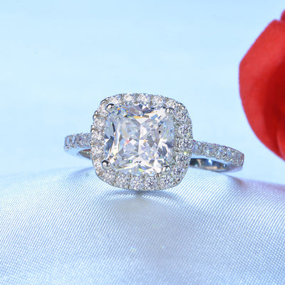 Anillo de Diamante Moissanita de 1 Quilate para Mujer - Diseño Princesa y Redondo Luxury - Image 5