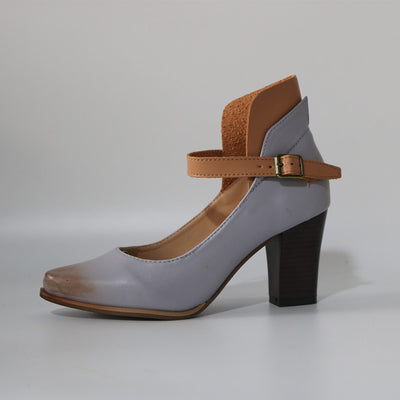 Sandalias Retro de Tacón Alto Talla Grande para Mujer - Image 10