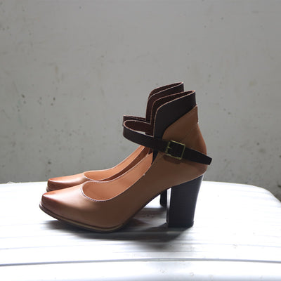 Sandalias Retro de Tacón Alto Talla Grande para Mujer - Image 2