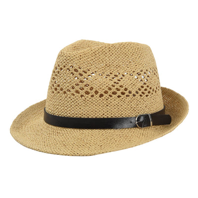 Sombrero Jazz de Paja Personalizado Hecho a Mano
