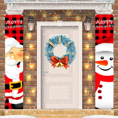 Cortina Navideña con Patrón de Papá Noel - Decoración Festiva Premium - Image 9