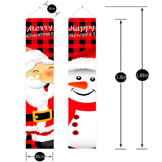 Cortina Navideña con Patrón de Papá Noel - Decoración Festiva Premium - Image 4