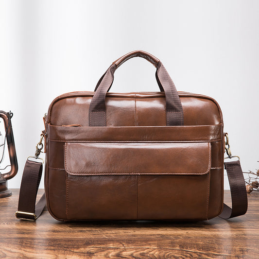 Bolsa Mensajera de Cuero Genuino Premium para Hombre - Image 2