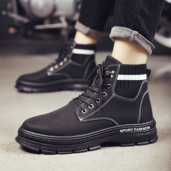 Botas Martin de Cuero para Hombre - Estilo Británico Clásico