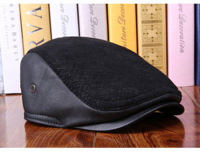 Boina de Cuero para Hombre con Protección de Orejas en Gamuza - Image 5