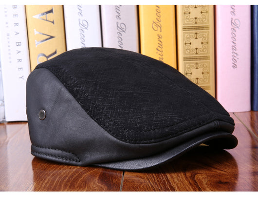 Boina de Cuero para Hombre con Protección de Orejas en Gamuza - Image 5