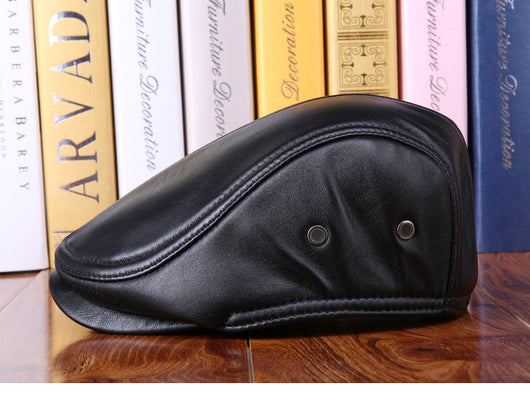 Boina de Cuero para Hombre con Protección de Orejas en Gamuza - Image 6