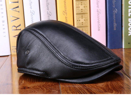 Boina de Cuero para Hombre con Protección de Orejas en Gamuza - Image 3