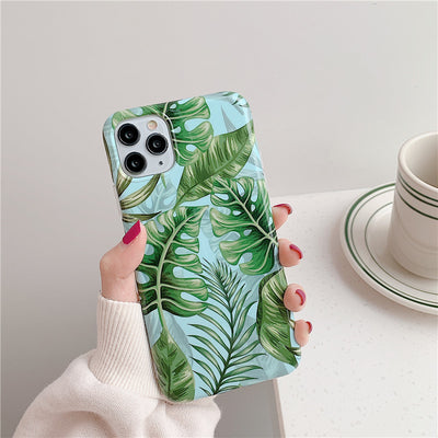Funda Protectora iPhone XR Verde Hojas Mate Resistente - Image 10