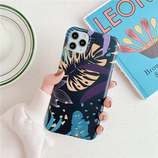 Funda Protectora iPhone XR Verde Hojas Mate Resistente - Image 6