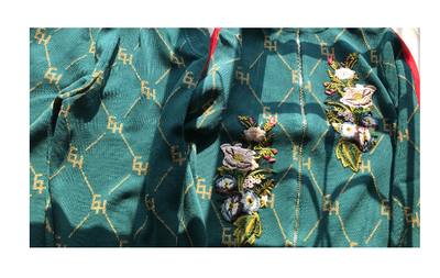 Conjunto Dos Piezas Cardigan Tejido y Pantalón Casual con Bordado Floral Europeo - Image 11