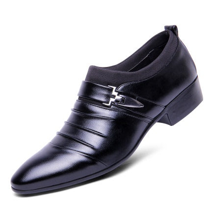 Zapatos de Boda Negros Estilo Coreano Punta Afilada para Hombre - Image 12