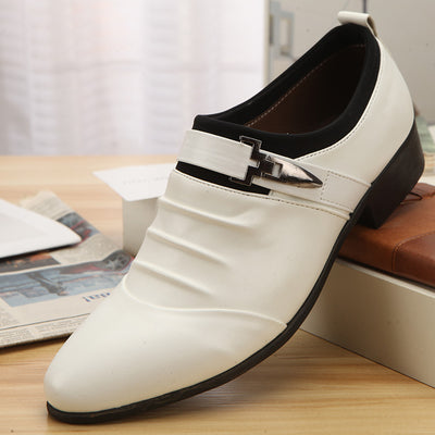 Zapatos de Boda Negros Estilo Coreano Punta Afilada para Hombre - Image 11