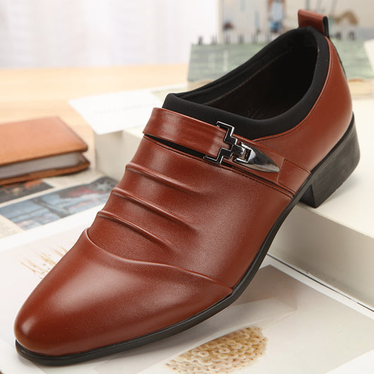 Zapatos de Boda Negros Estilo Coreano Punta Afilada para Hombre - Image 6