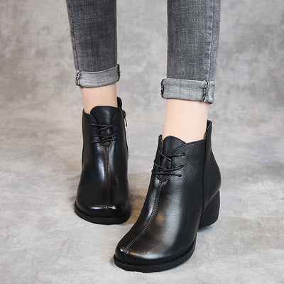 Botas Martin de Cuero para Mujer con Tacón Grueso Cómodo y Elegante - Image 3