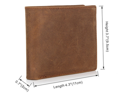 Cartera Casual de Cuero Genuino para Hombre - Bolsa de Primera Capa - Image 6