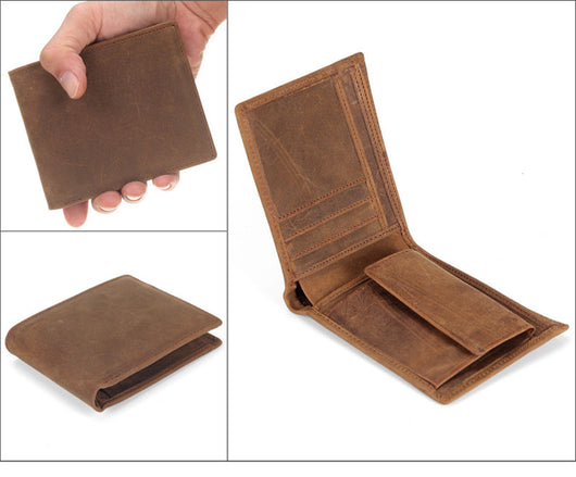 Cartera Casual de Cuero Genuino para Hombre - Bolsa de Primera Capa - Image 8