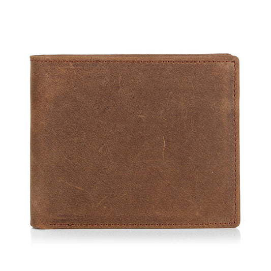 Cartera Casual de Cuero Genuino para Hombre - Bolsa de Primera Capa